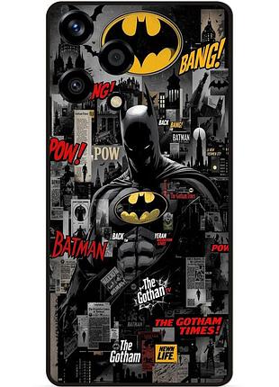 Чехол силиконовый бампер для huawei honor 200 lite с рисунком batman бэтмен