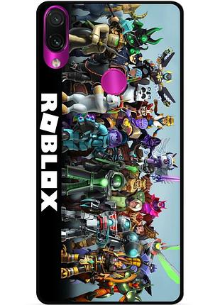 Силиконовый чехол бампер для huawei p smart z с рисунком roblox роблокс