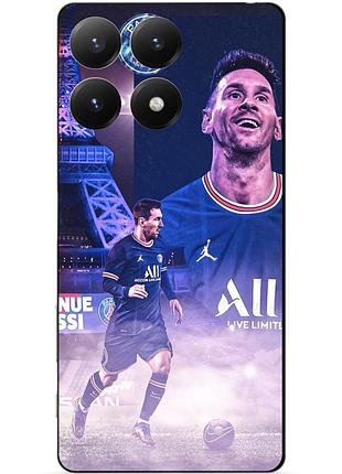Силіконовий чохол бампер для xiaomi 15t з малюнком messi psg мессі