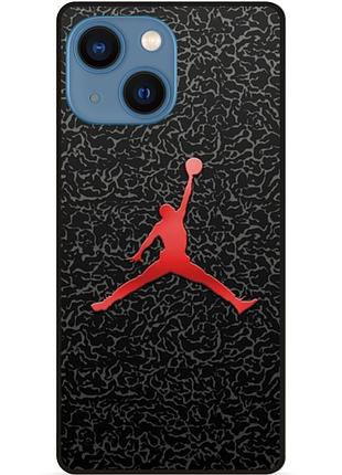 Силіконовий чохол бампер для iphone 14 з малюнком air jordan