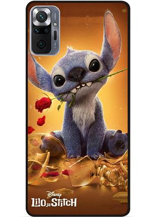 Силіконовий бампер чохол для xiaomi redmi note 10 pro стіч stitch