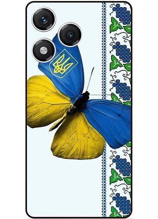 Чехол силиконовый бампер для huawei honor 400 lite с рисунком бабочка украина мотылек