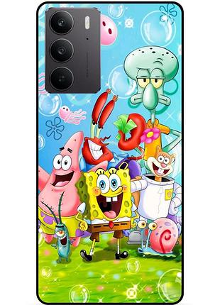 Силиконовый чехол для realme c71 / c75 с рисунком sponge bob губка боб