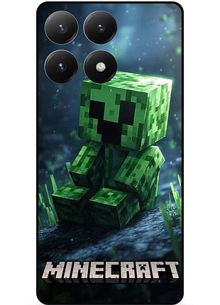 Силіконовий чохол бампер для xiaomi 15t стів minecraft кріпер майнкрафт