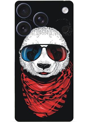 Чехол силиконовый бампер для iphone 17 pro max с рисунком панда