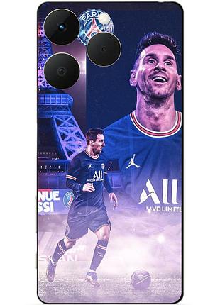 Силіконовий чохол бампер для realme 15t з малюнком messi psg мессі