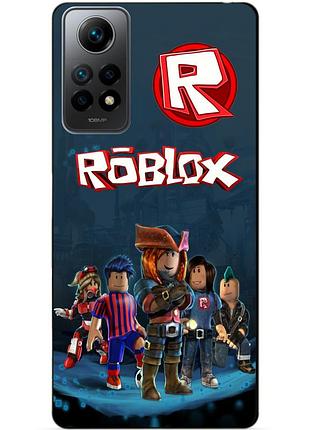 Силіконовий чохол бампер для xiaomi redmi note 11 з малюнком роблокс roblox