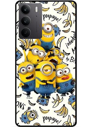 Силіконовий чохол бампер для realme c71 / c75 з малюнком міньйони minion