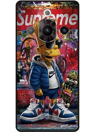 Чехол силиконовый бампер для zte nubia focus pro с рисунком барт симпсон marvel simpsons
