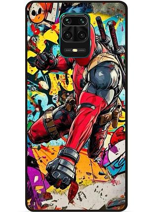 Силіконовий бампер чохол для xiaomi redmi note 9 pro з малюнком deadpool marvel дэдпул
