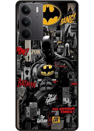 Чехол силиконовый бампер для realme c71 / c75 с рисунком batman бэтмен