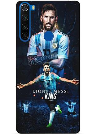 Силіконовий чохол бампер для xiaomi redmi note 8 з малюнком messi or мессі