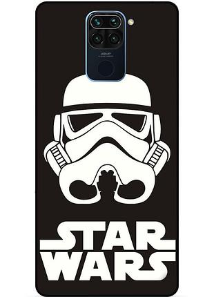 Силиконовый бампер чехол для xiaomi redmi note 9 с рисунком звездные войны star wars звездные войны