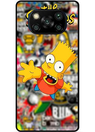 Силіконовий чохол бампер для xiaomi poco x3 з малюнком стикери гравіті фолз футурама маріо