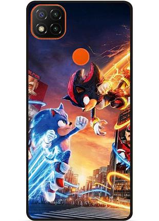 Силіконовий бампер чохол для xiaomi redmi 9c з малюнком соник sonik