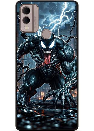 Силіконовий бампер чохол для nokia c22 з малюнком веном marvel venom