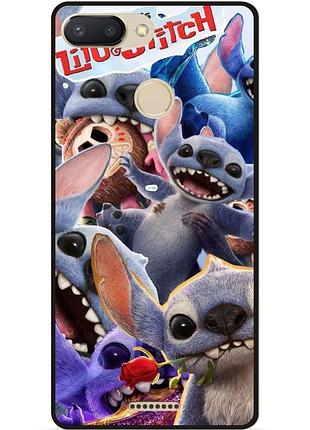 Силиконовый чехол бампер для xiaomi redmi 6 с картинкой stitch стич