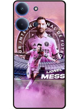 Силиконовый бампер чехол для xiaomi redmi 15c с рисунком leo messi месси