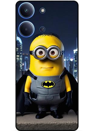 Силіконовий чохол бампер для xiaomi redmi 15c з малюнком міньйон бетмен minion