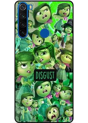 Чехол силиконовый бампер для xiaomi redmi note 8 с рисунком головоломка disgust