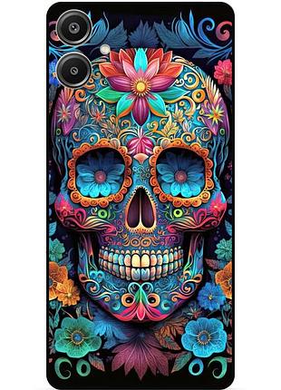 Силіконовий чохол бампер для samsung a05 з картинкою череп скелет