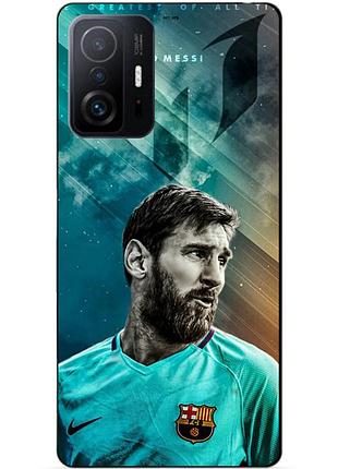 Чехол силиконовый бампер для xiaomi 11t pro с рисунком messi psg месси