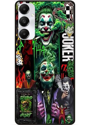 Чехол силиконовый бампер для samsung s25 с рисунком joker джокер харли квинн