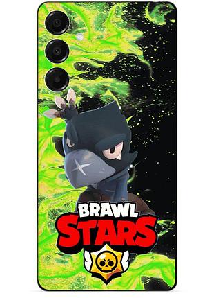 Чехол силиконовый бампер для samsung a05s с героем бравл ворон brawl