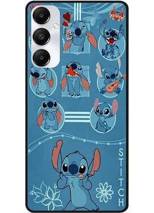Силиконовый бампер чехол для samsung s25 с картинкой stitch стич
