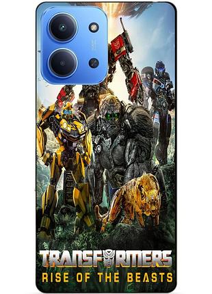 Чехол силиконовый бампер для xiaomi redmi 15c звероботы трансформеры transformers