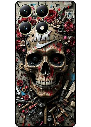 Чохол силіконовий бампер для motorola moto g86 5g з малюнком череп скелет