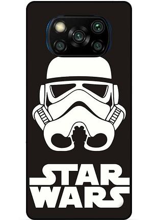 Силіконовий бампер чохол для xiaomi poco x3 з малюнком зіркові війни star wars зоряні війни