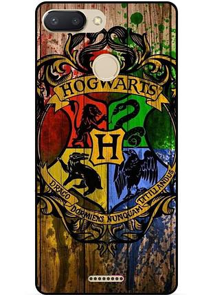 Силиконовый бампер чехол для xiaomi redmi 6 с рисунком hogwarts хогвартс гарри поттер harry potter