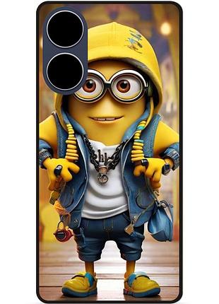 Чехол силиконовый бампер для oppo a18 с рисунком миньон marvel