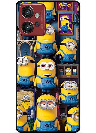 Силіконовий чохол бампер для motorola moto g32 з малюнком міньйони minion