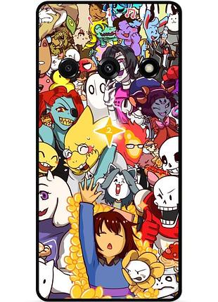 Силіконовий чохол бампер для samsung j7 j710 з малюнком undertale андертейл