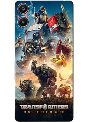Чехол силиконовый бампер для samsung a07 с картинкой звероботы трансформеры transformers