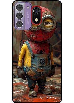 Силіконовий бампер чохол для samsung j6 j600 з малюнком миньон marvel человек паук