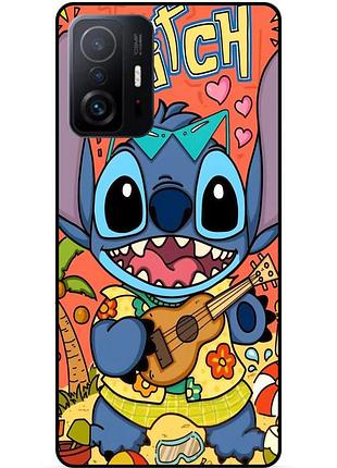 Чехол силиконовый бампер для xiaomi 11t с картинкой стич stitch