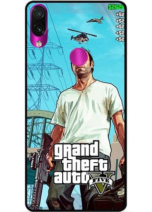 Силіконовий бампер чохол для huawei p20 lite з малюнком gta гта