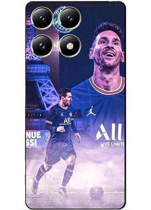 Силіконовий чохол бампер для xiaomi 14t з малюнком messi psg мессі