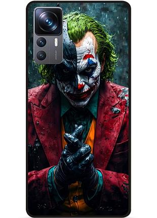 Чехол силиконовый бампер для xiaomi 12t с рисунком джокер бэтмен