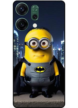 Силіконовий чохол бампер для oppo reno 14 з малюнком міньйон бетмен minion