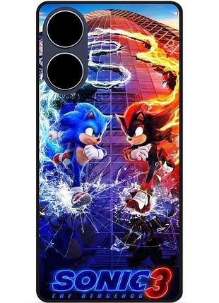 Силіконовий бампер чохол для oppo a17 з малюнком соник sonik