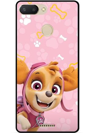 Силіконовий чохол бампер для xiaomi redmi 6 з малюнком щенячий патруль