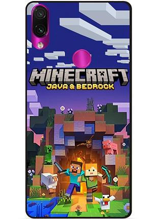 Силиконовый бампер чехол для huawei honor 10i с картинкой майнкрафт minecraft