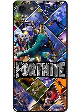 Силиконовый бампер чехол для huawei y5 2018 с картинкой фортнайт fortnite