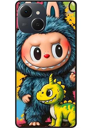 Силіконовий чохол бампер для tecno spark 40c з малюнком labubu 4