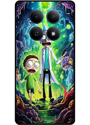 Силиконовый чехол бампер для xiaomi poco m8 5g с рисунком рик и морти rick and morty