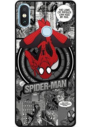 Силиконовый чехол бампер для xiaomi mi a2 lite с рисунком человек паук spider man 3, xiaomi mi a2 lite
